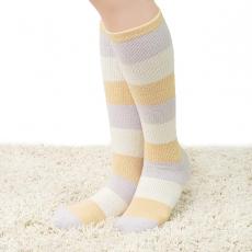 Lavender tricolor socks